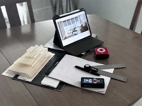 Various tools on a table